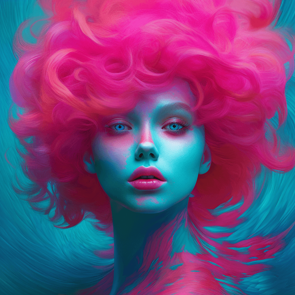 AI art generation example showing detailed texture