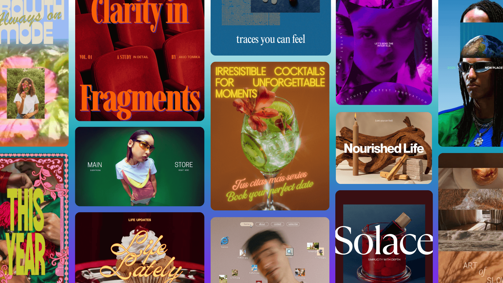 Tactile design examples showing texture and warmth