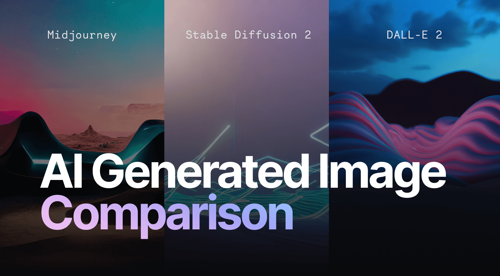 AI image generation comparison