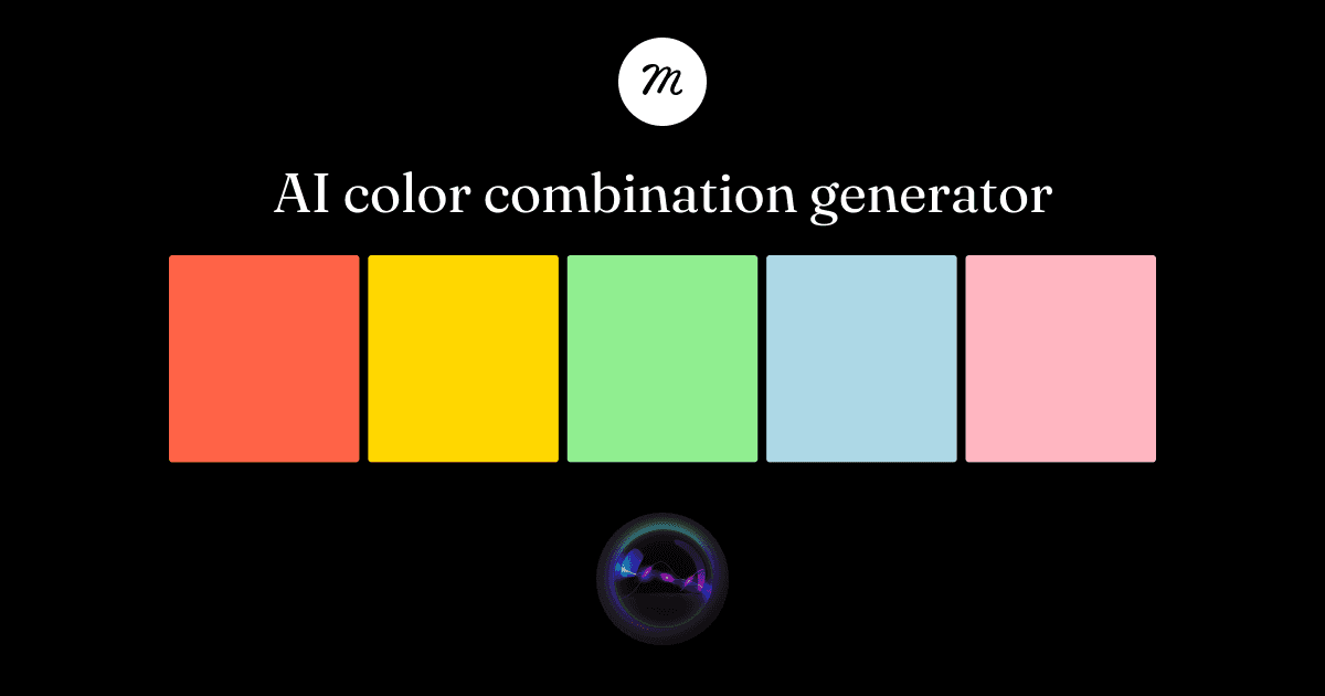 AI-powered color tools interface showing mood-responsive palette generation