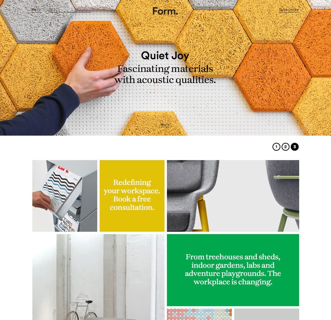 Modular design form variations