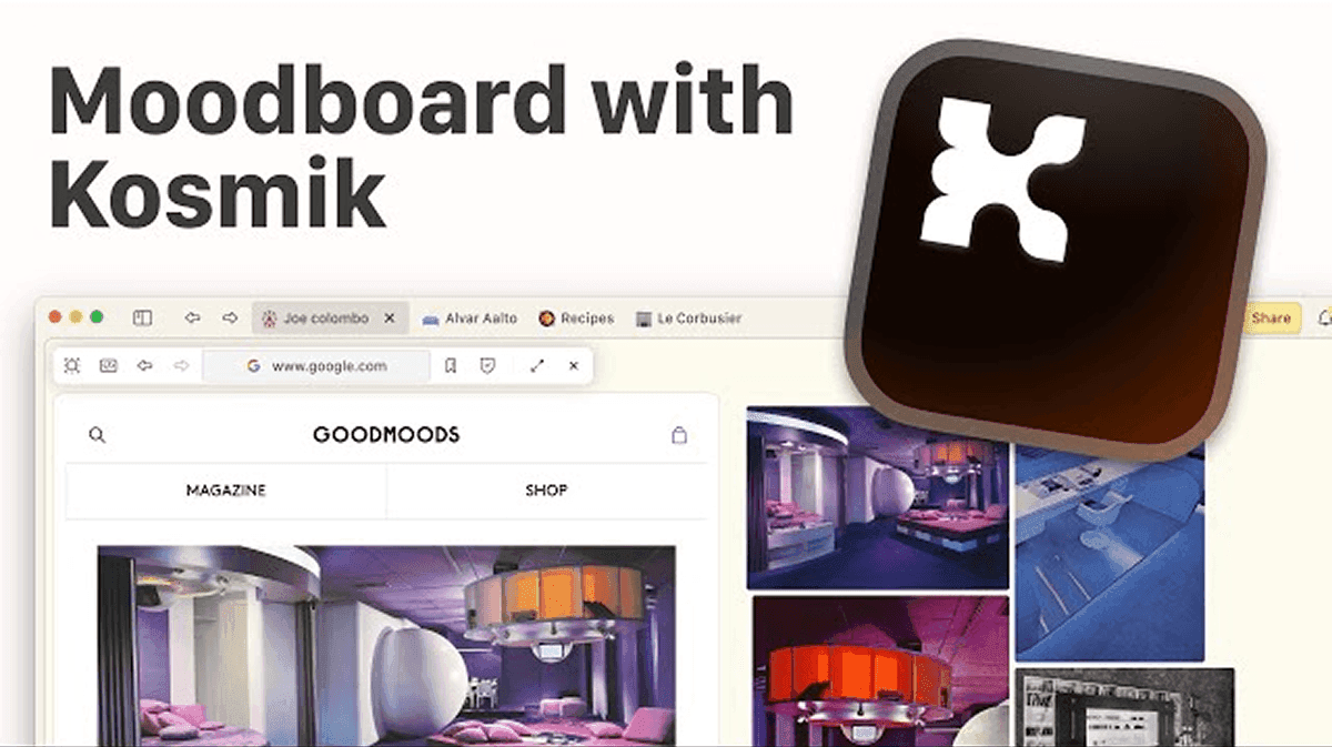AI-powered mood board interface
