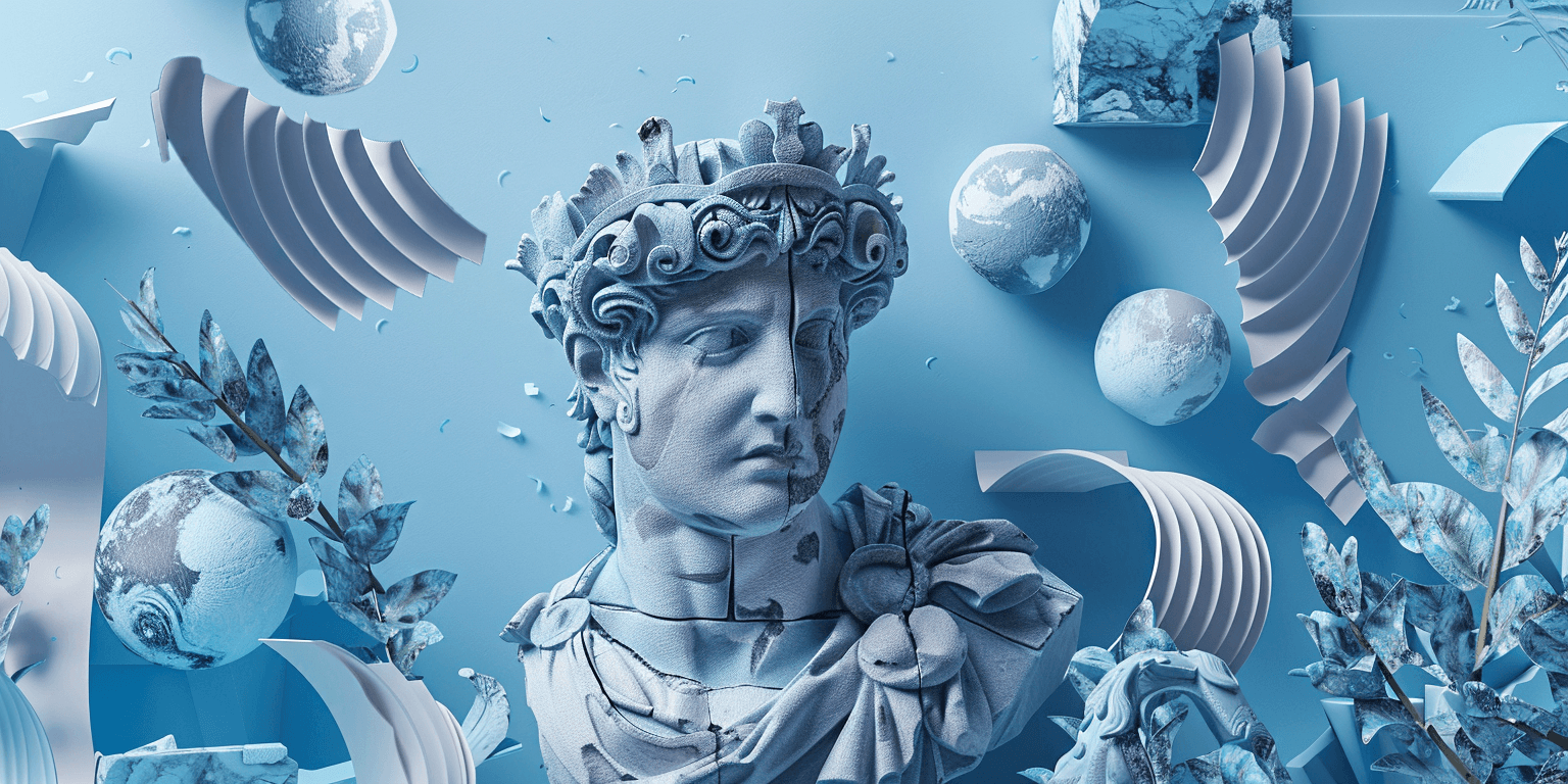 Midjourney collage examples showing layered compositions