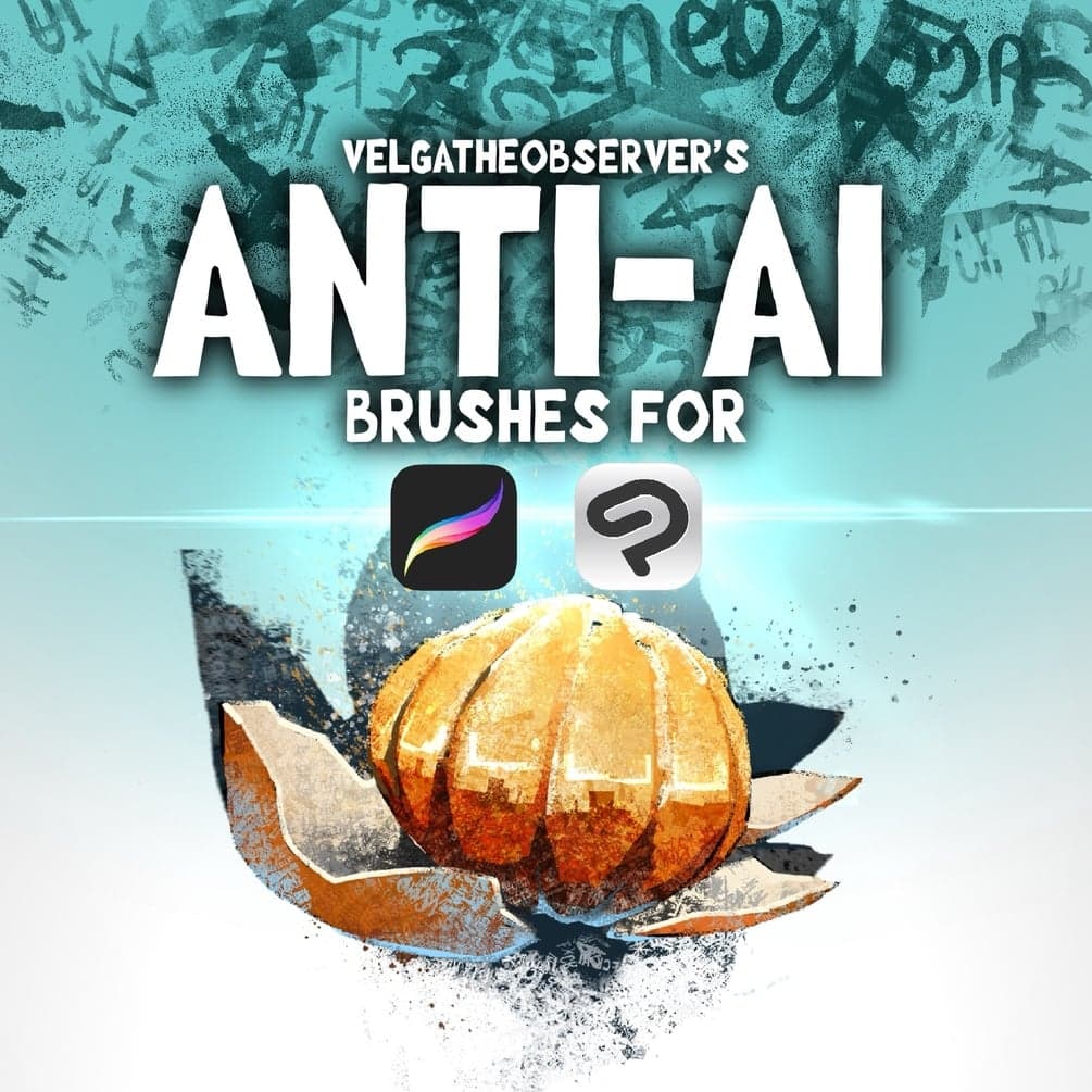 Anti-AI brush examples