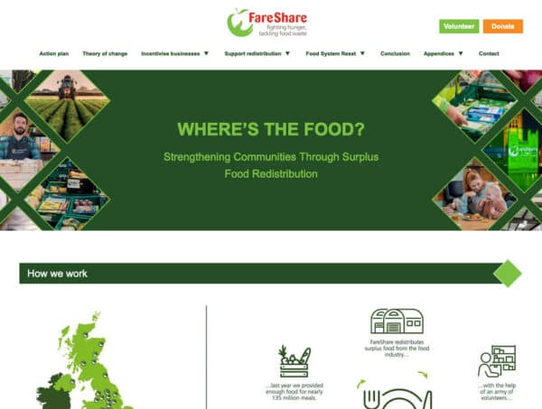 Example of sustainable web design implementation