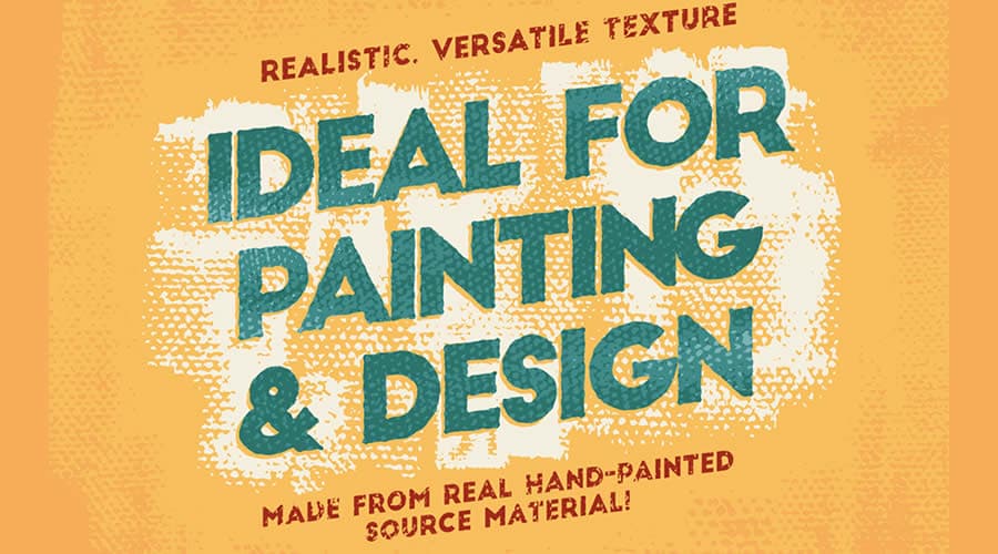 Example of textured brush work