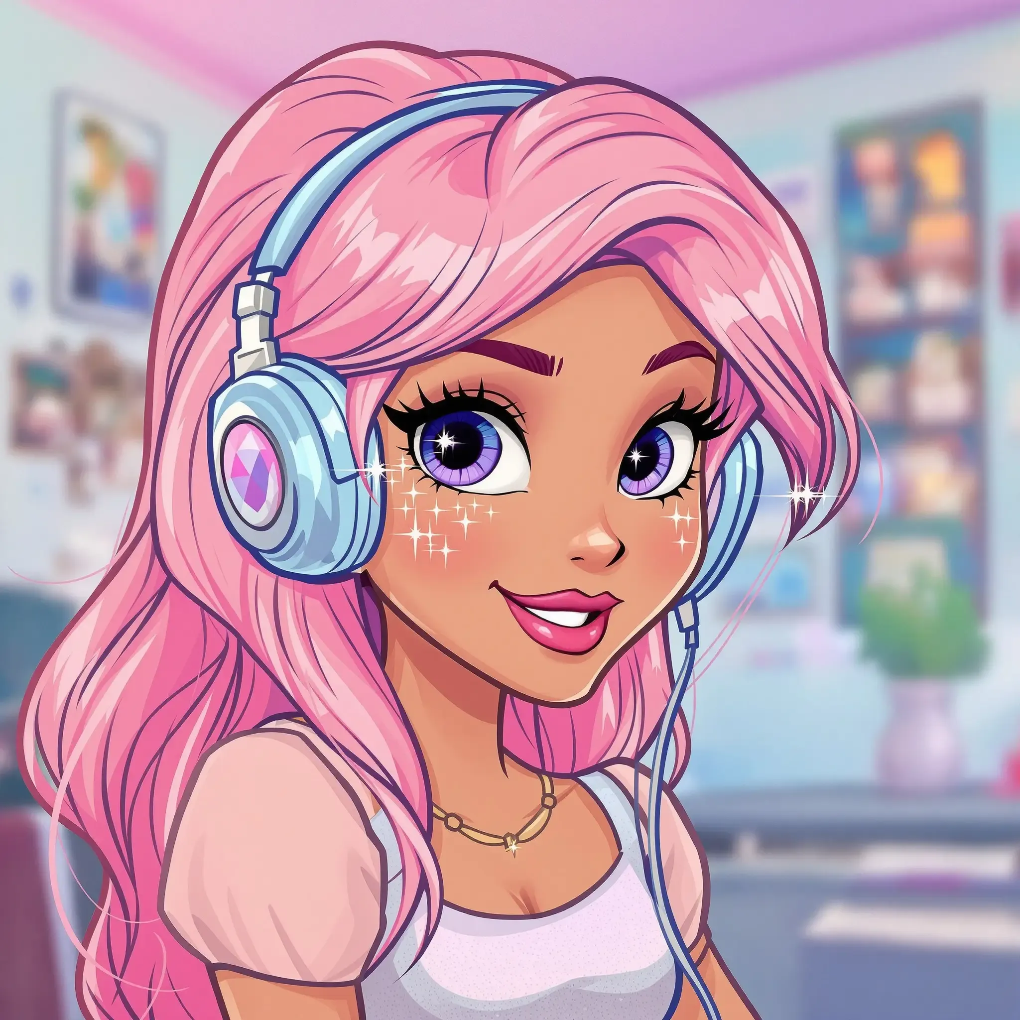 Cartoon-style AI illustration example