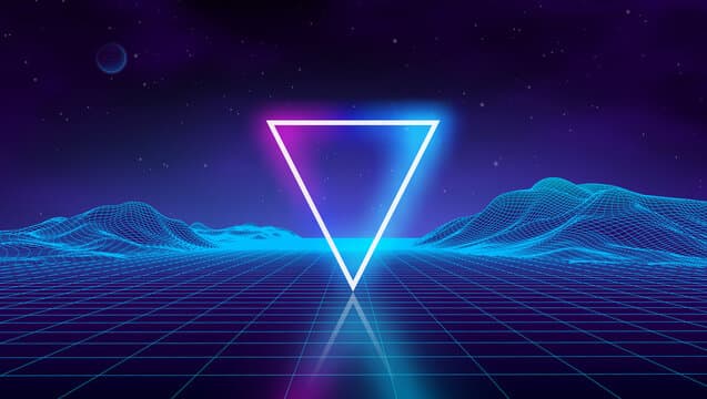 Synthwave aesthetic example