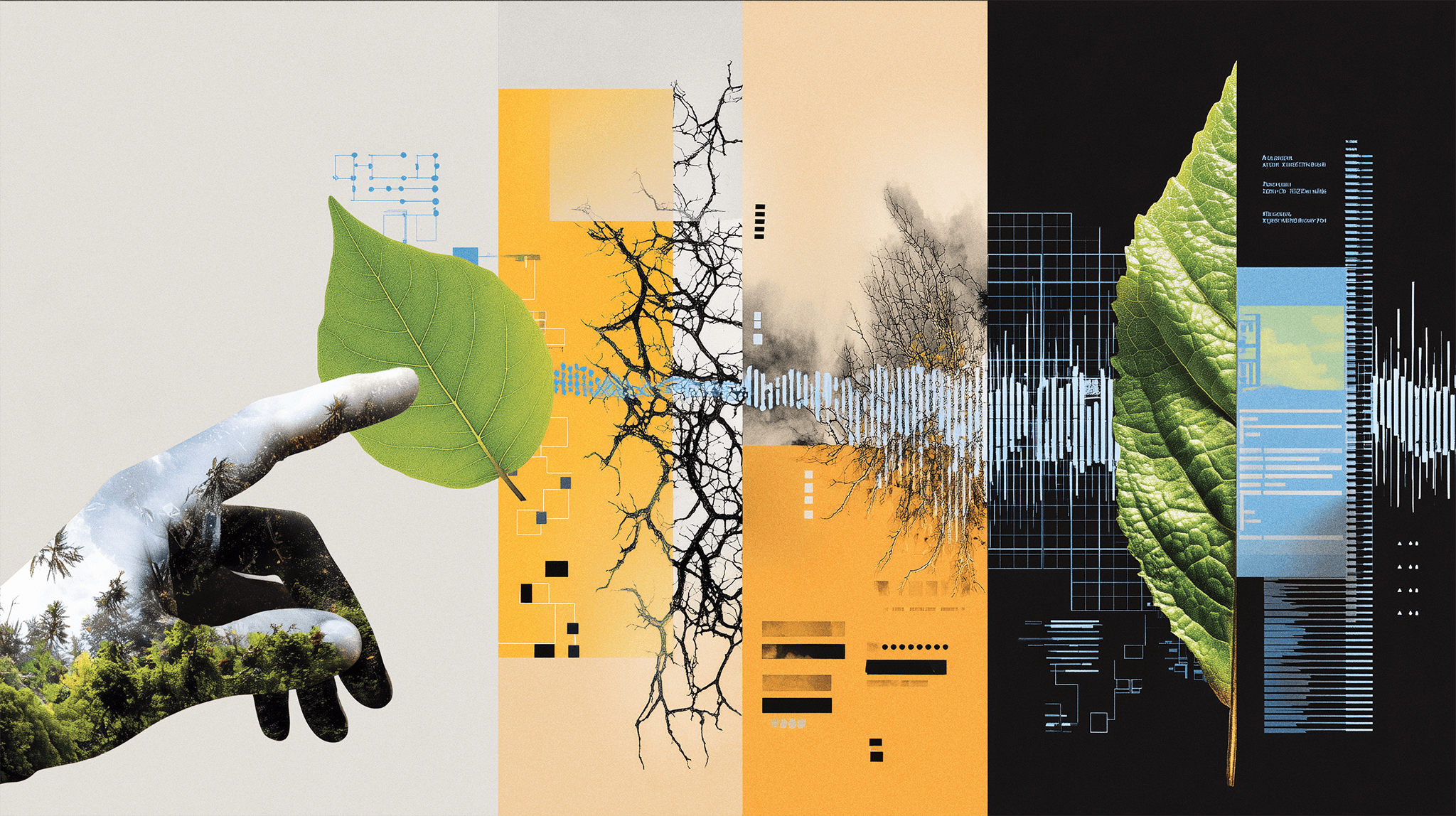 Multi-sensory branding illustration showing the five senses