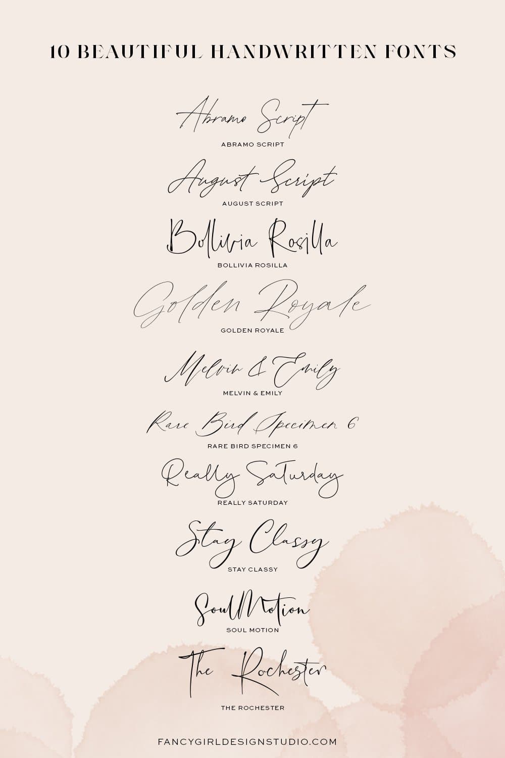 Best Handwritten Fonts Collection