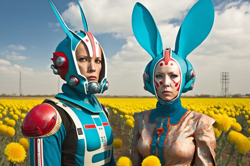 Retro surrealism style illustration