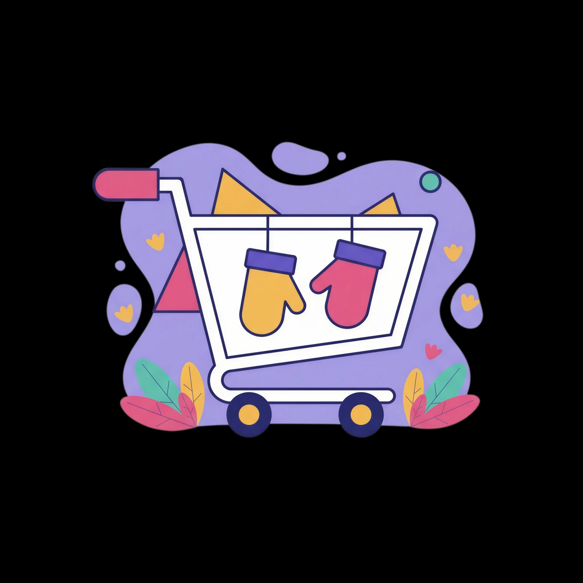 Mittens Shopping Cart