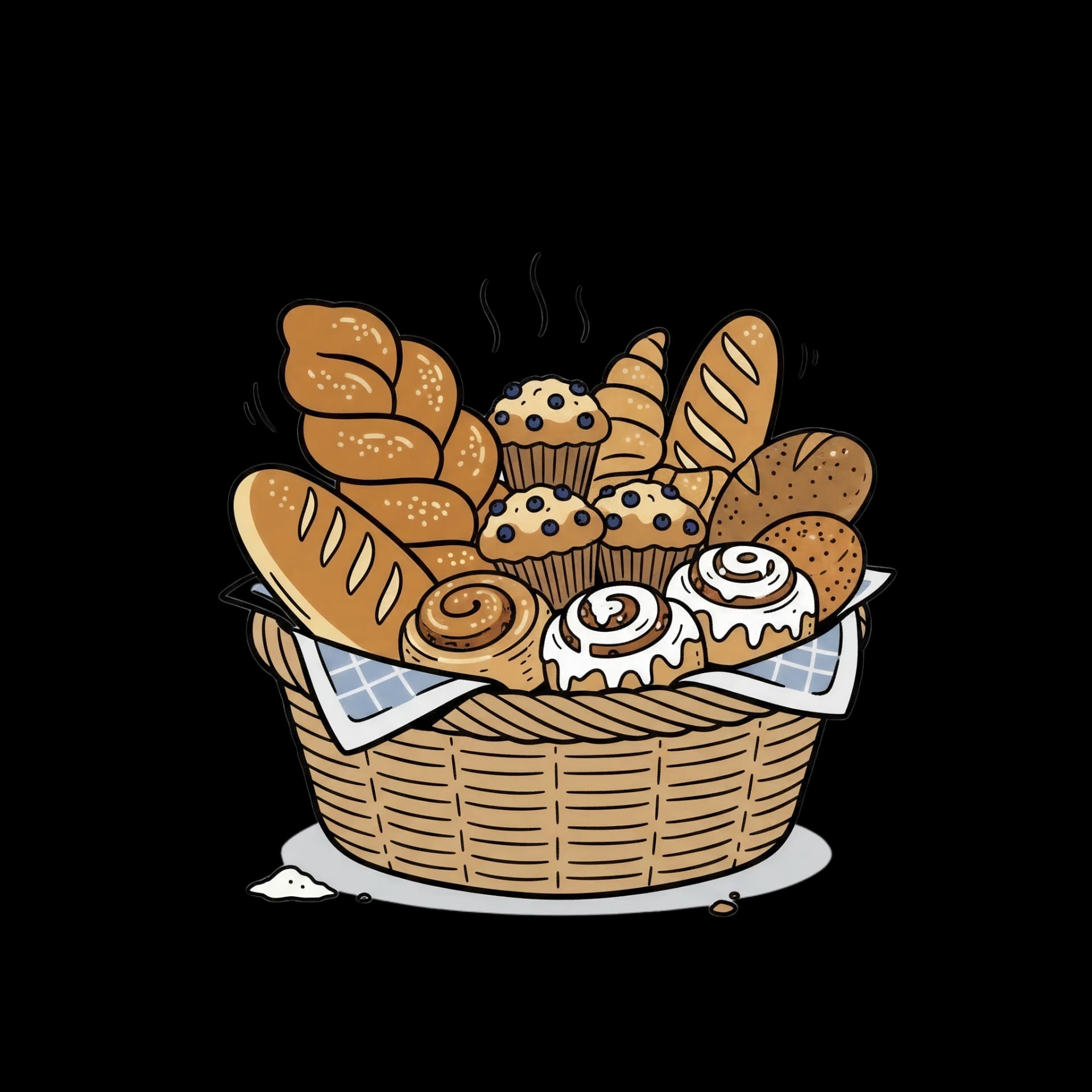 Basket of Baked Goods
