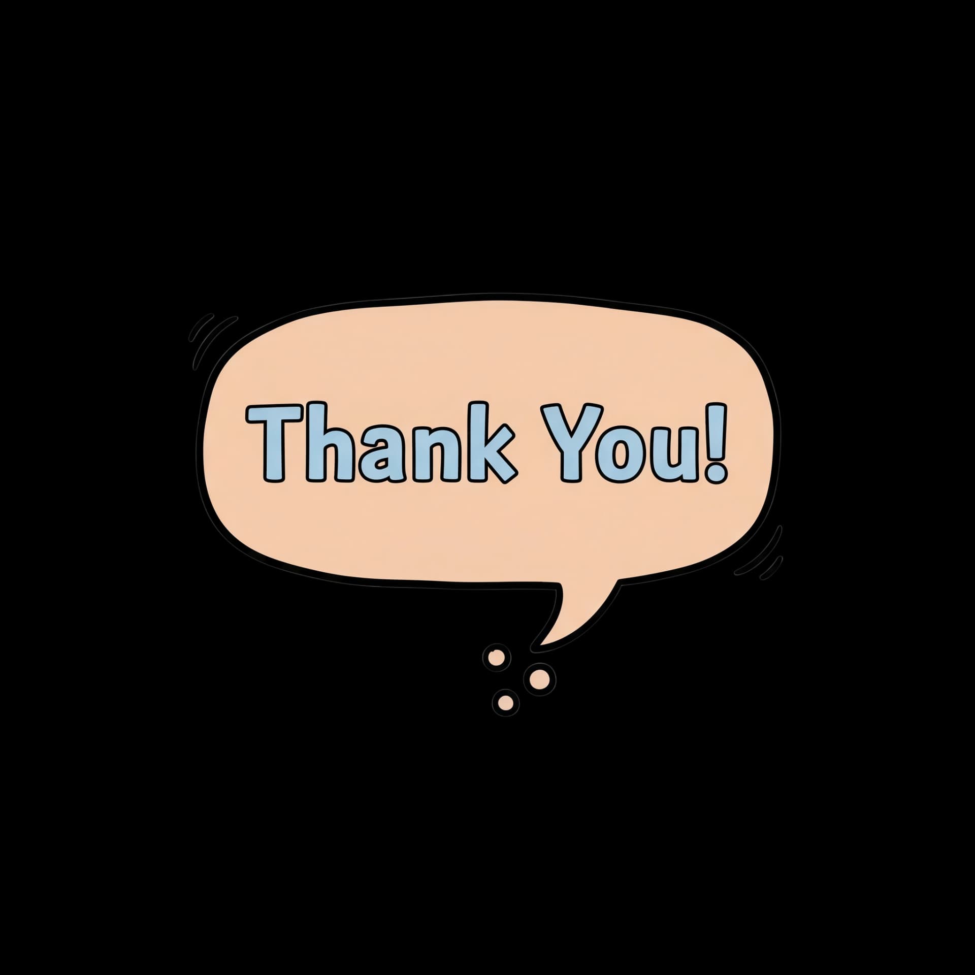 Thank You Speech Bubble