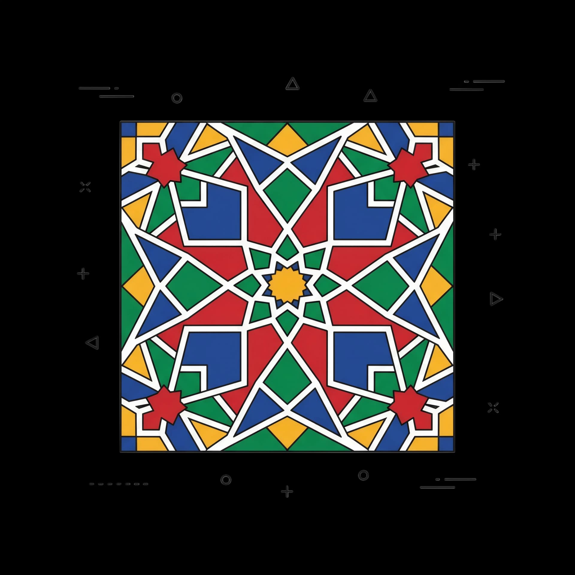 Geometric Mosaic Tile