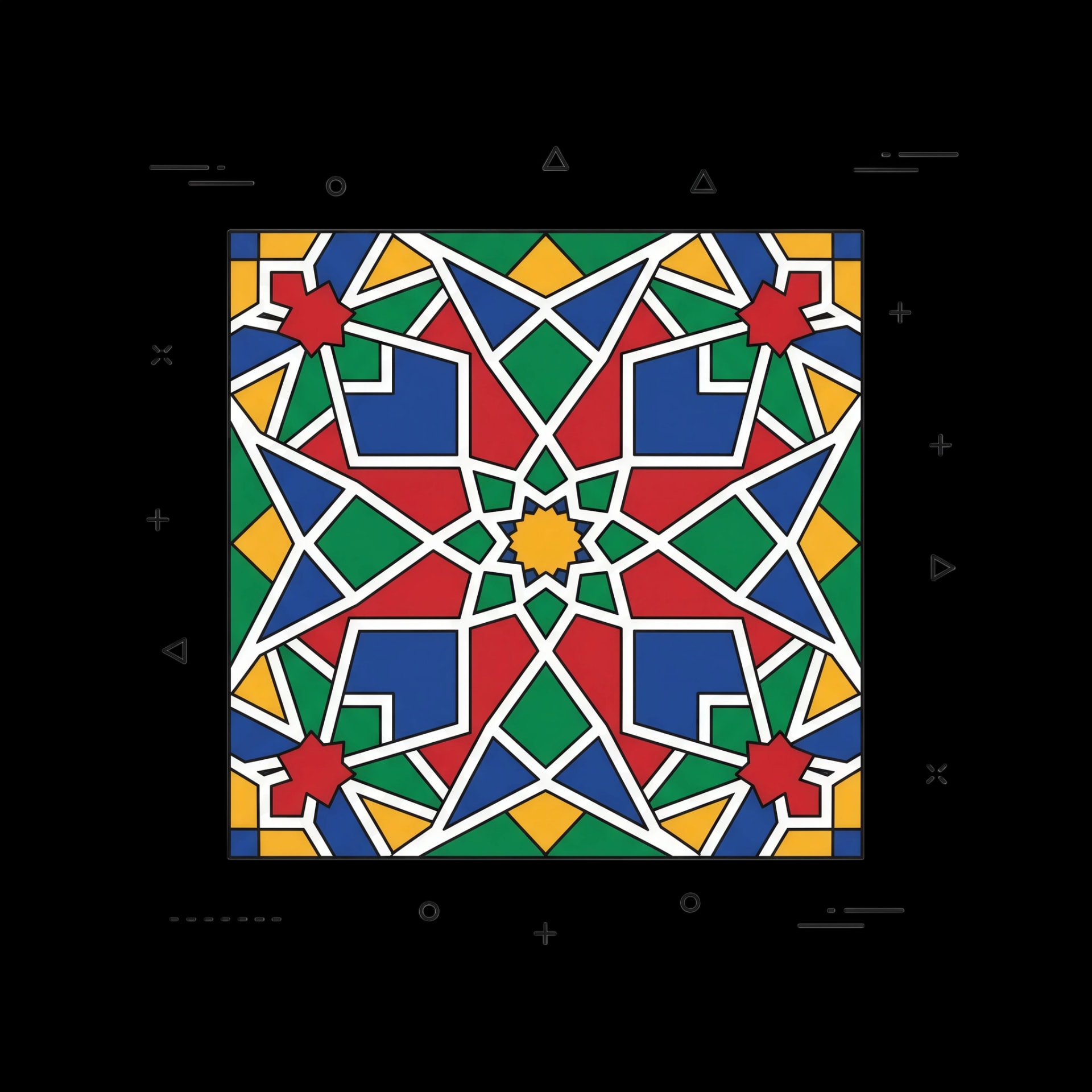Geometric Mosaic Tile
