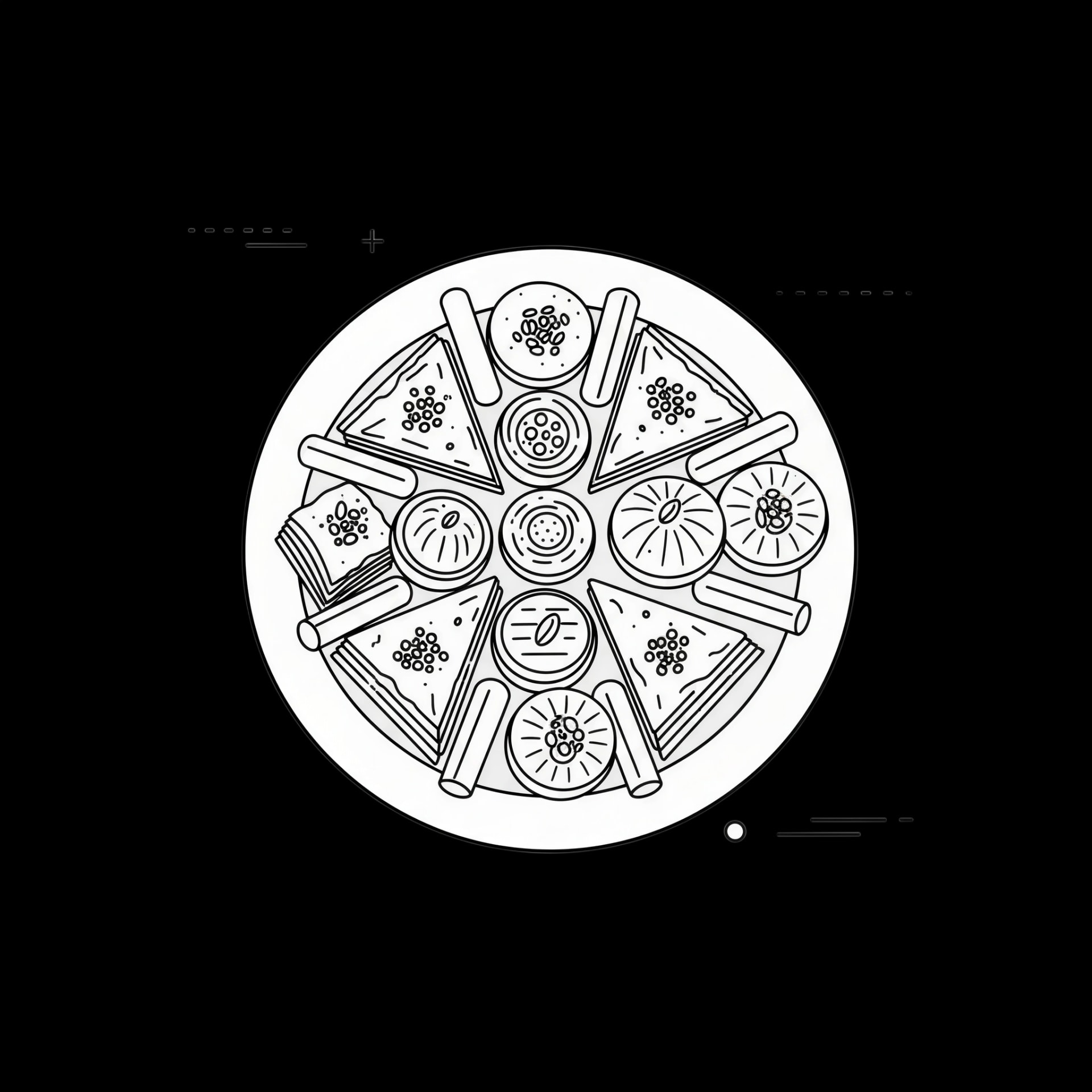 Plate of Arabic Sweets