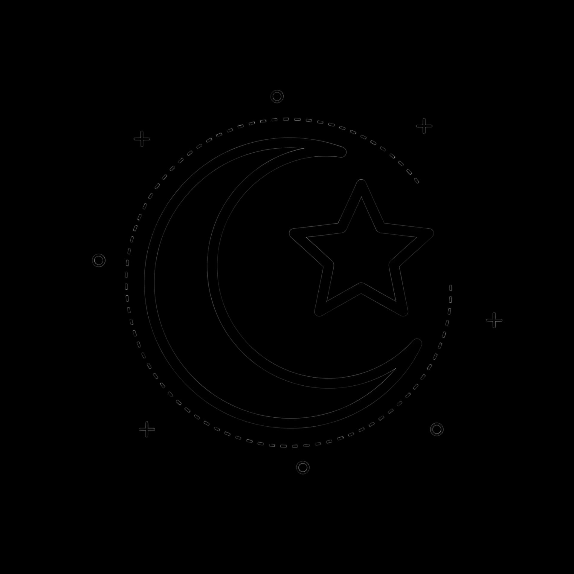 Crescent Moon and Star