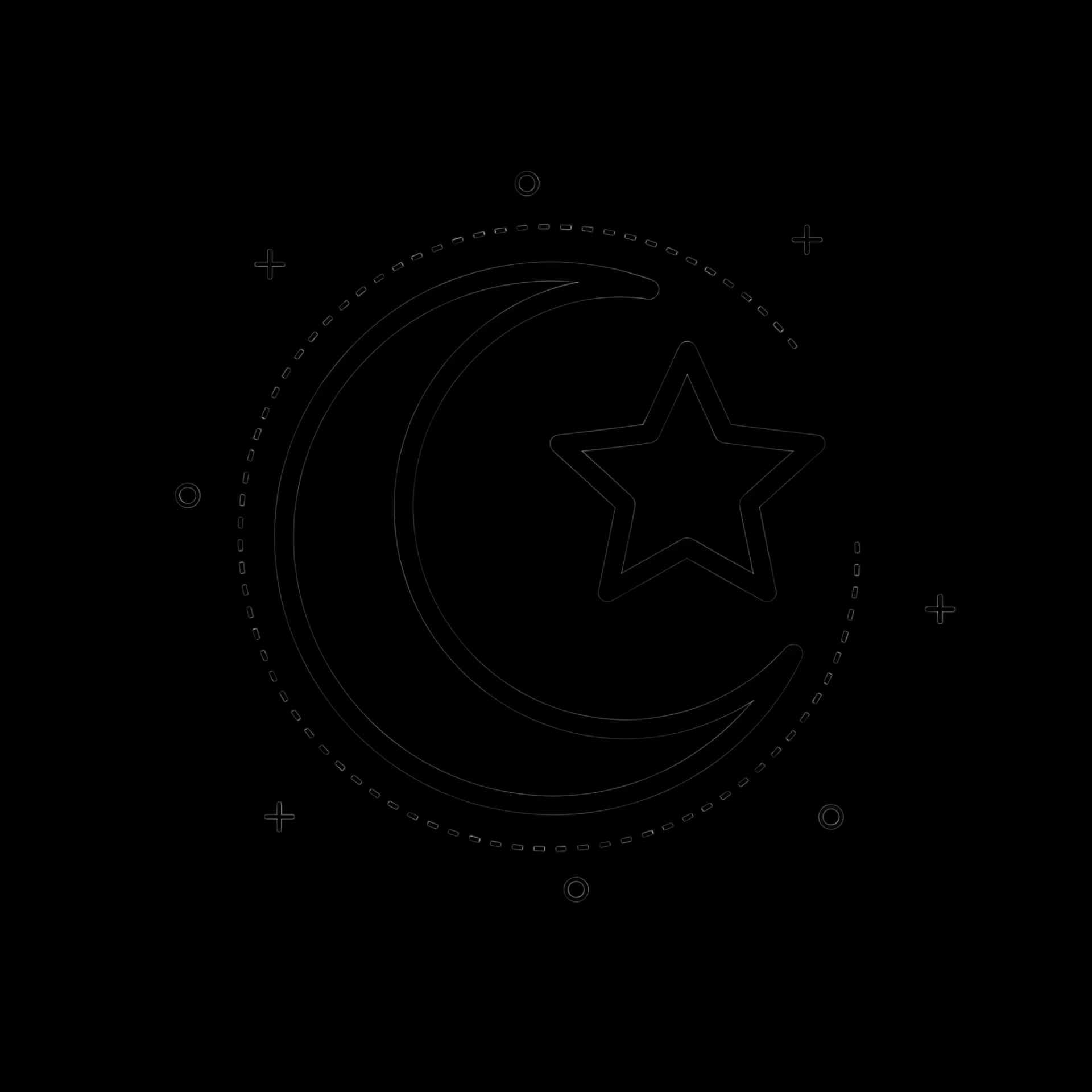 Crescent Moon and Star