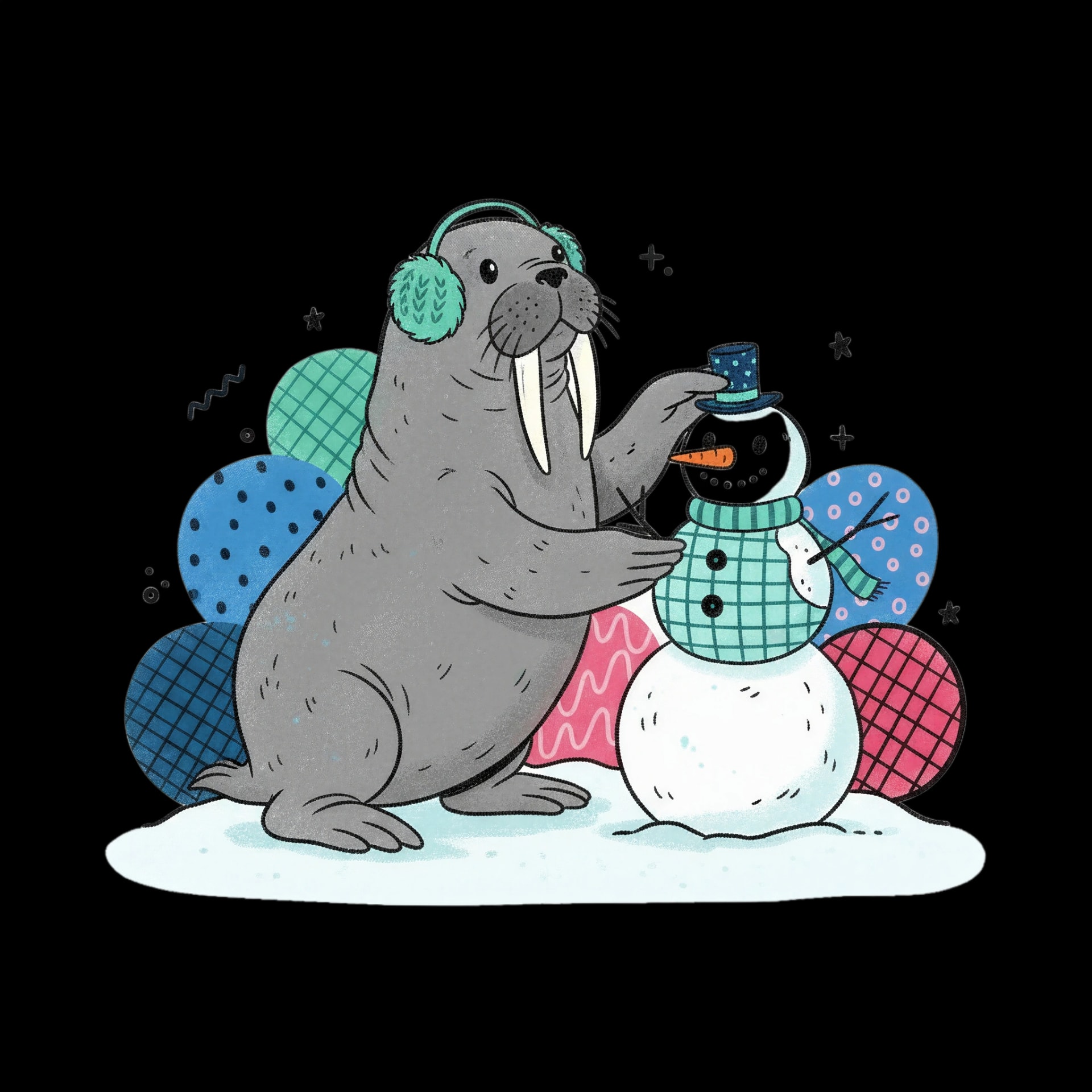 Walrus Snowman Builder