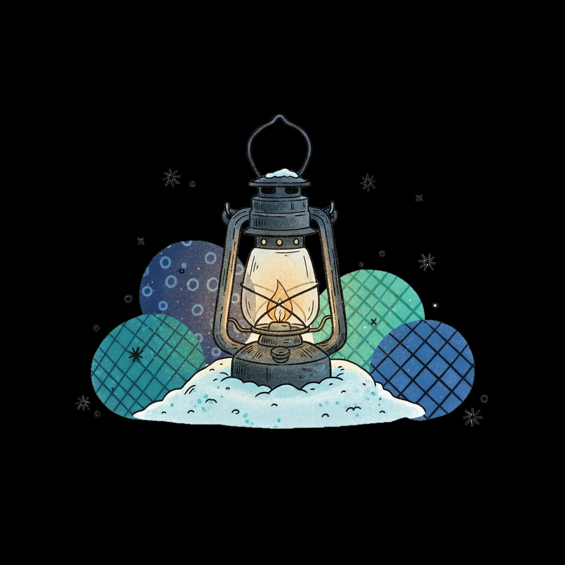 Cozy Snow Lantern