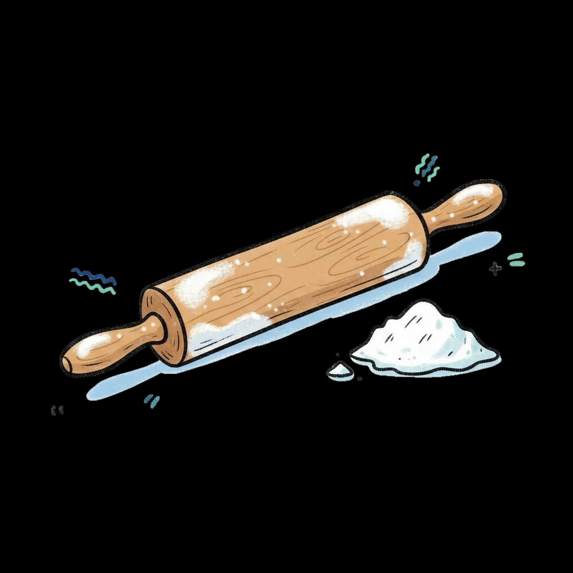 Floured Rolling Pin