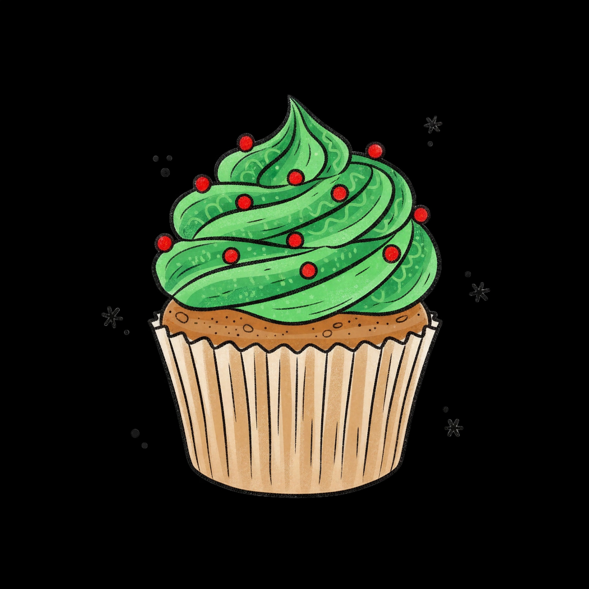 Holiday Berry Cupcake