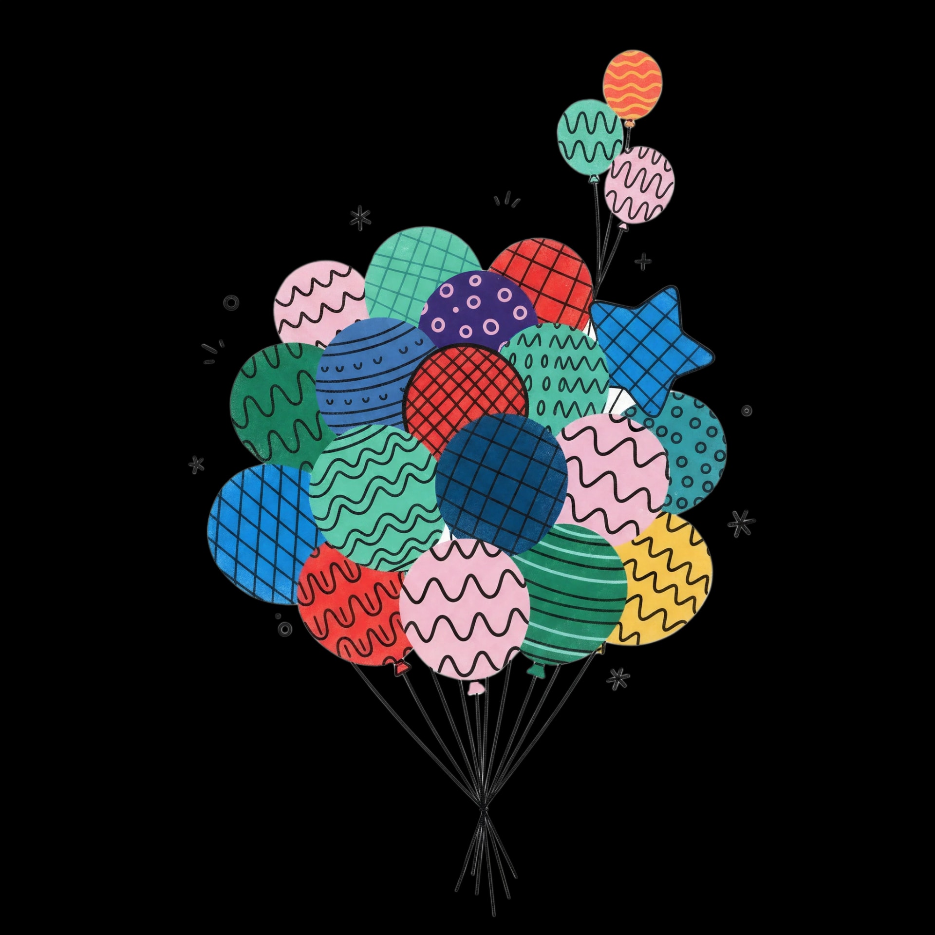 Cheerful Balloon Pile