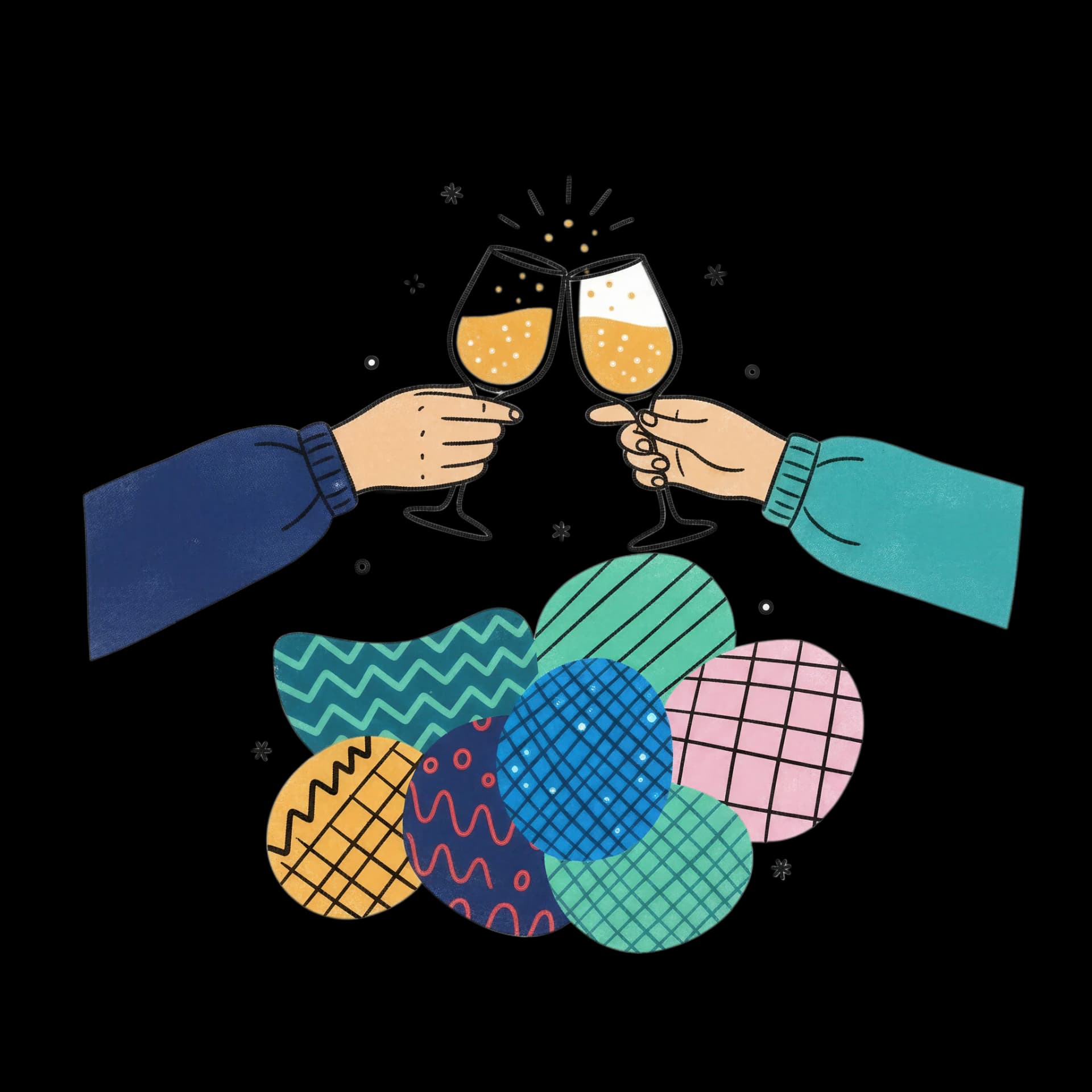 Festive Cheers Toast