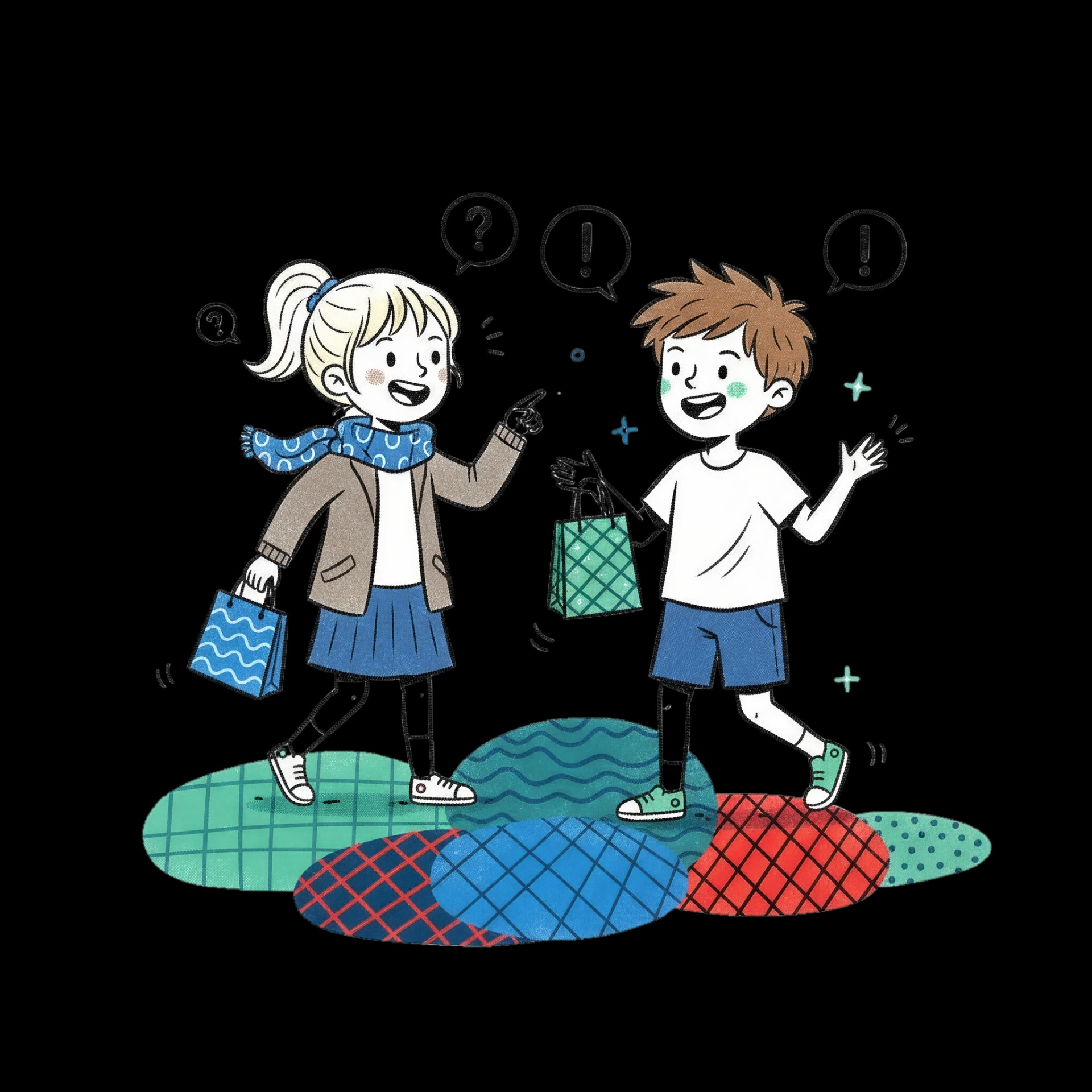 Friends Shopping Talk