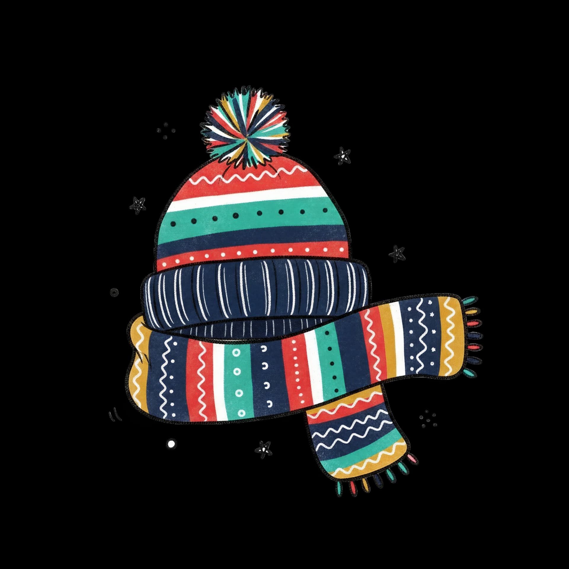 Winter Hat and Scarf