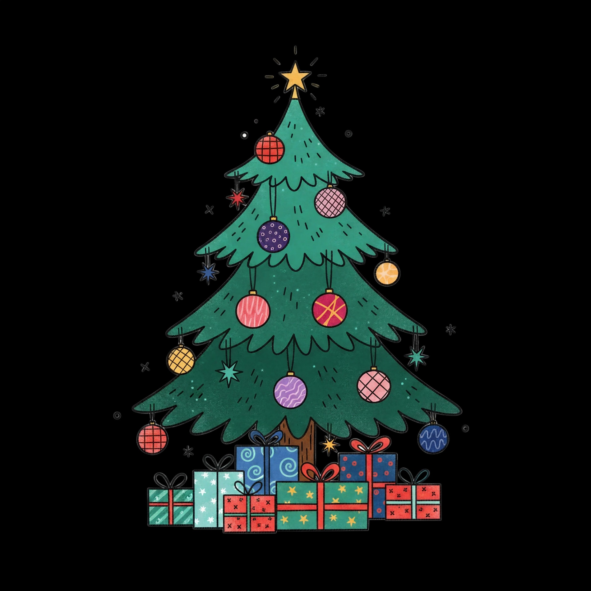 Festive Christmas Tree