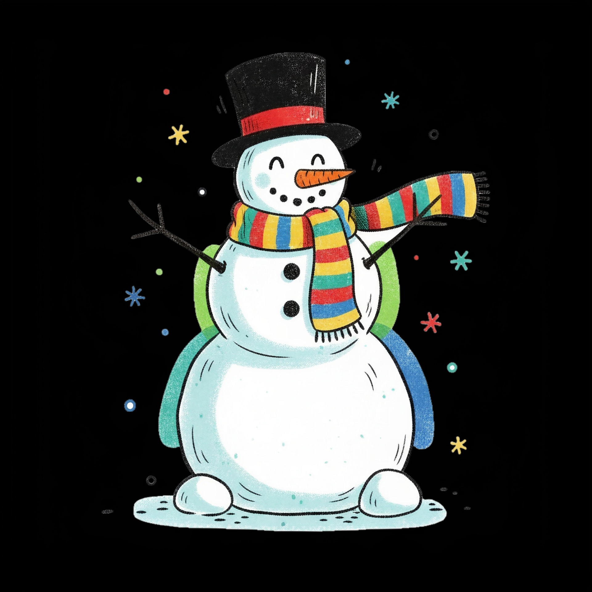 Cheerful Snowman