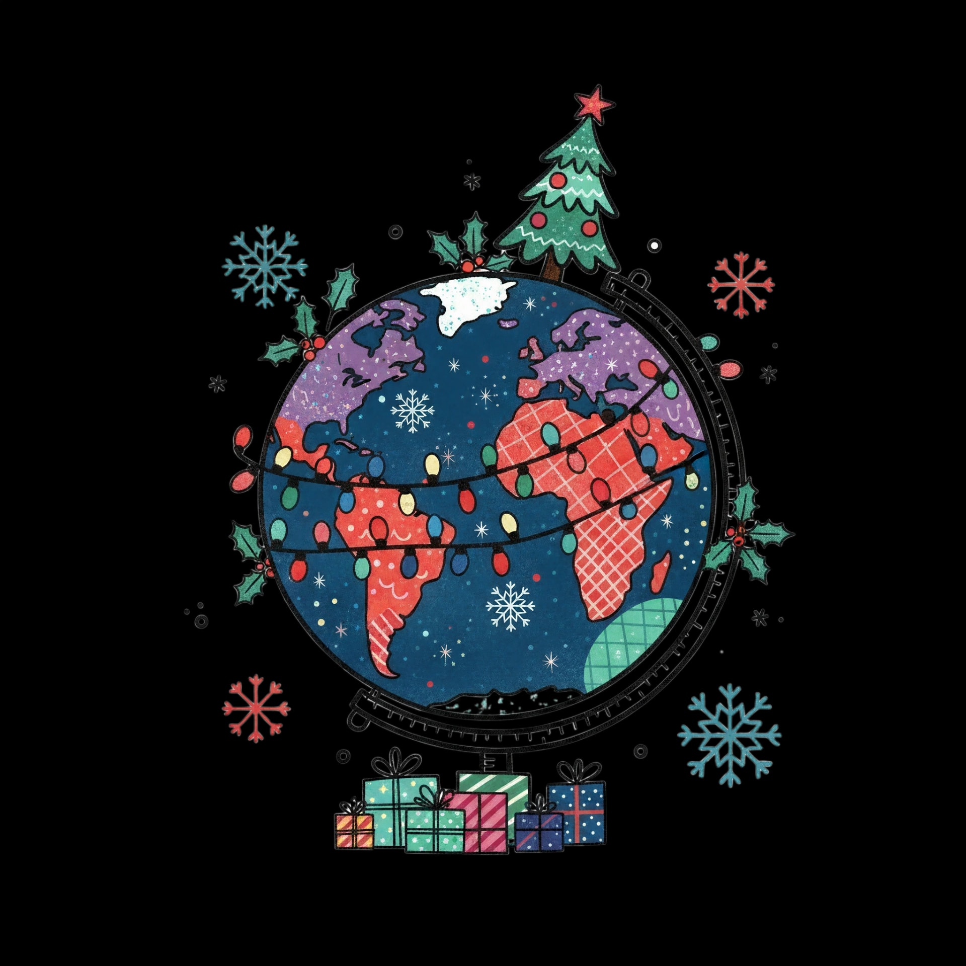 Global Holiday Globe
