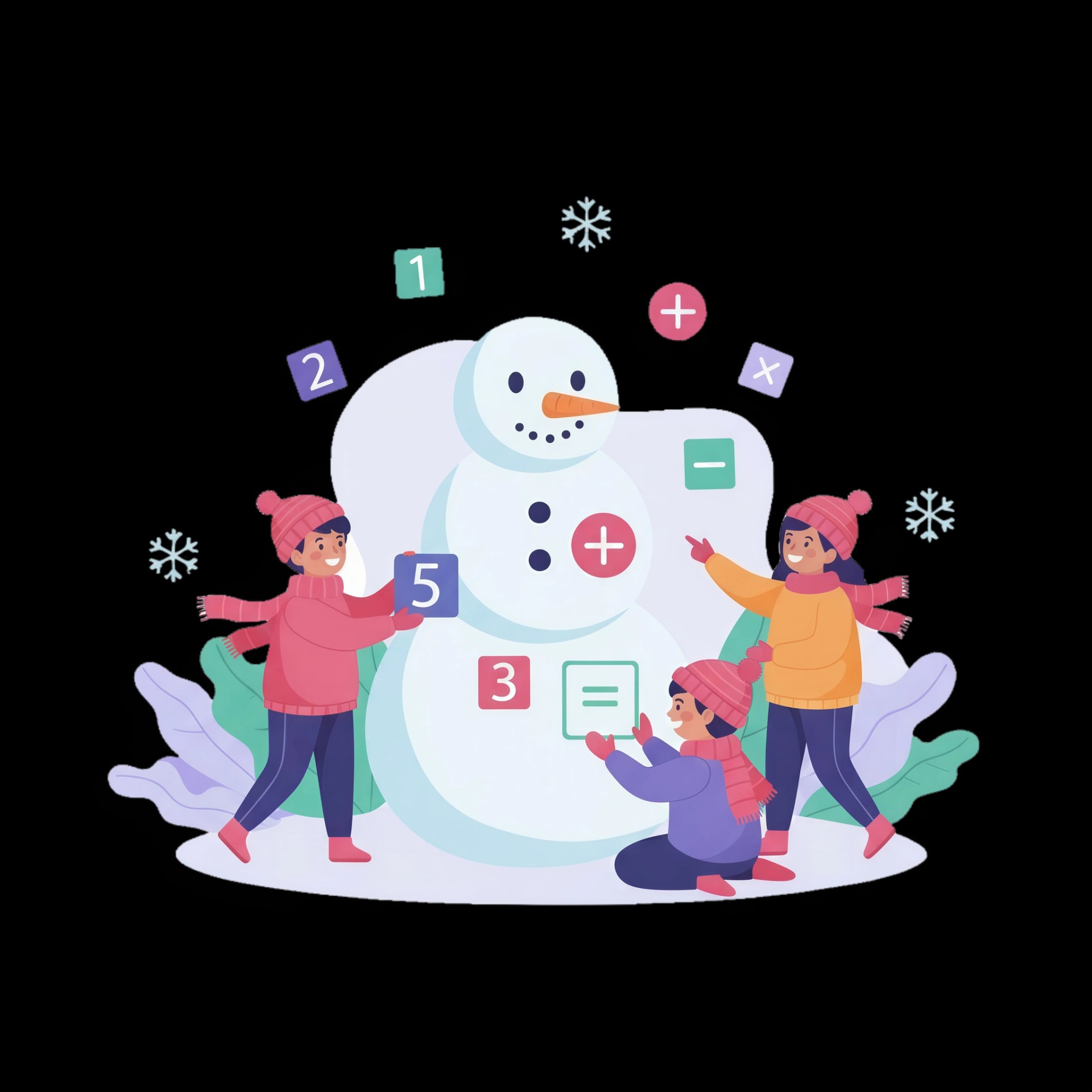 Snowman Math Challenge