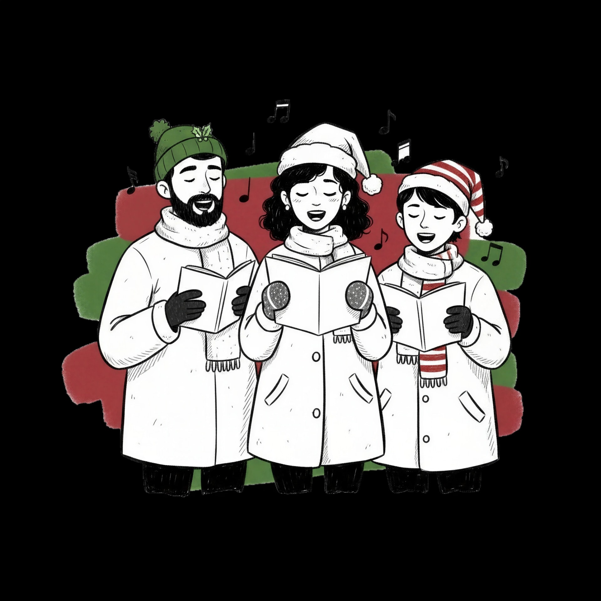 Festive Caroling Group