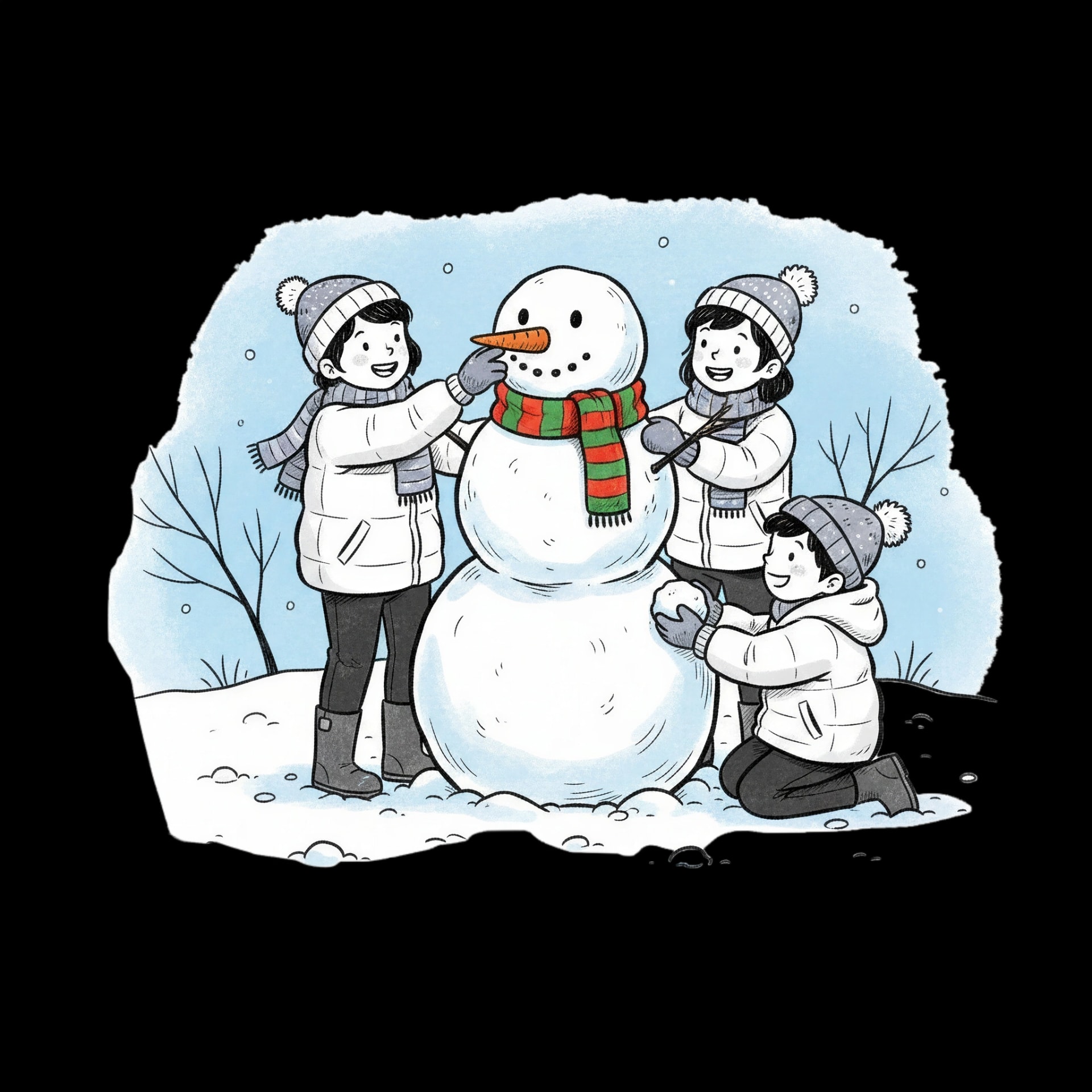 Snowman Building Play