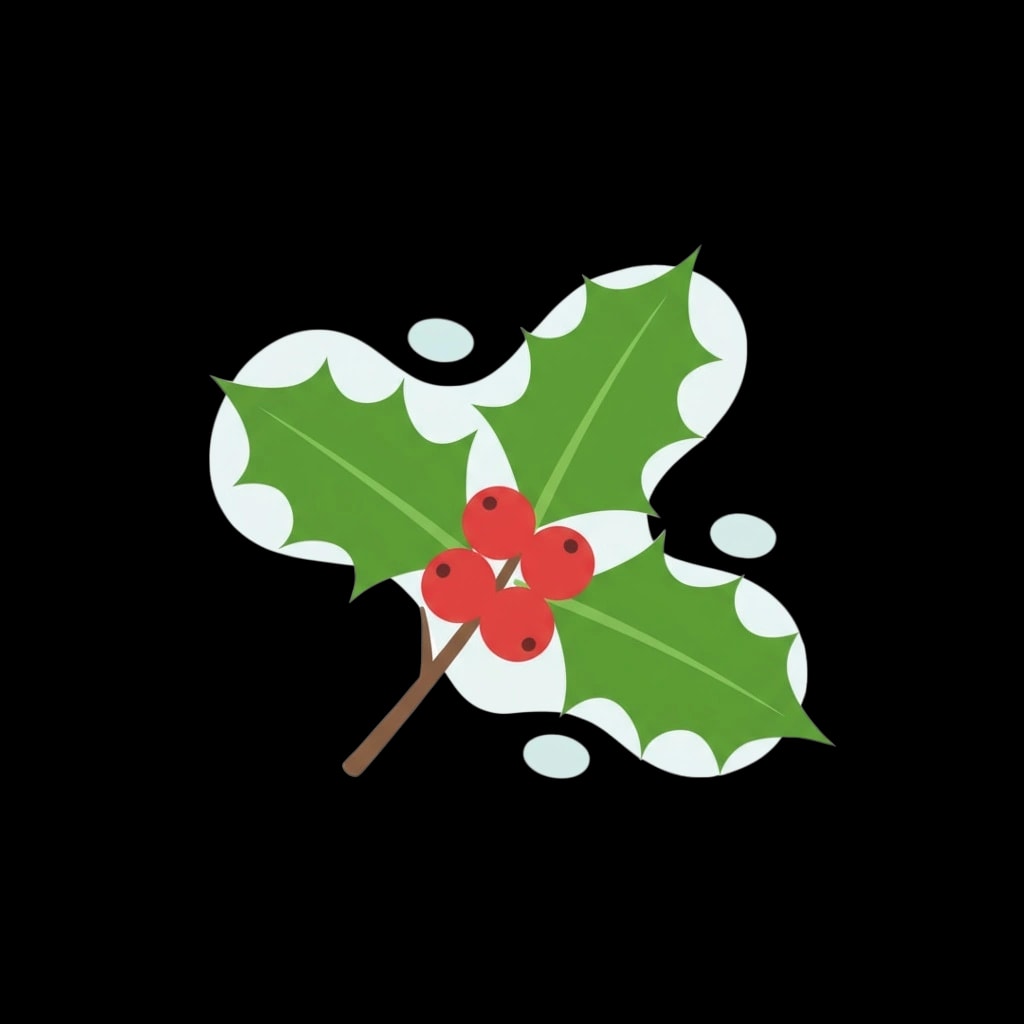Holly Sprig with Berries