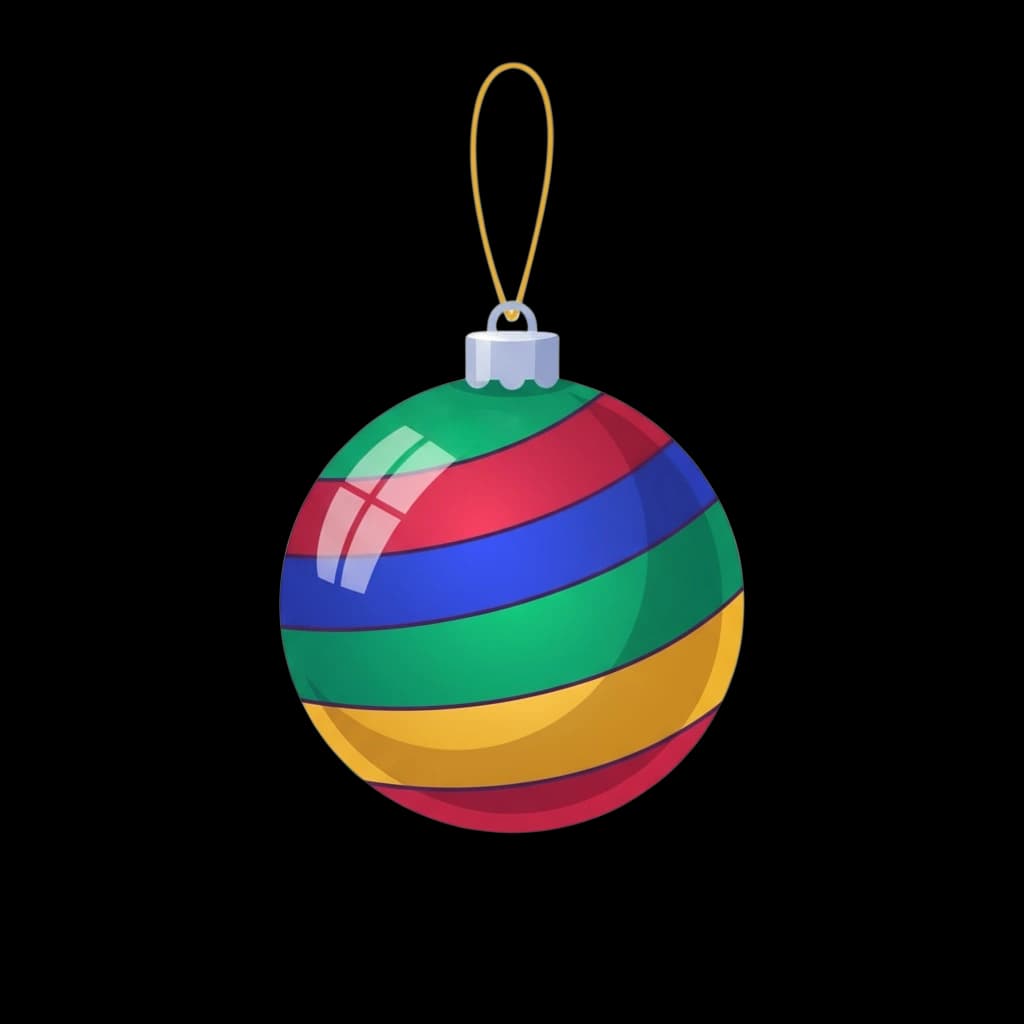 Colorful Christmas Bauble