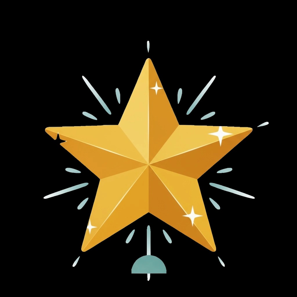 Golden Christmas Star