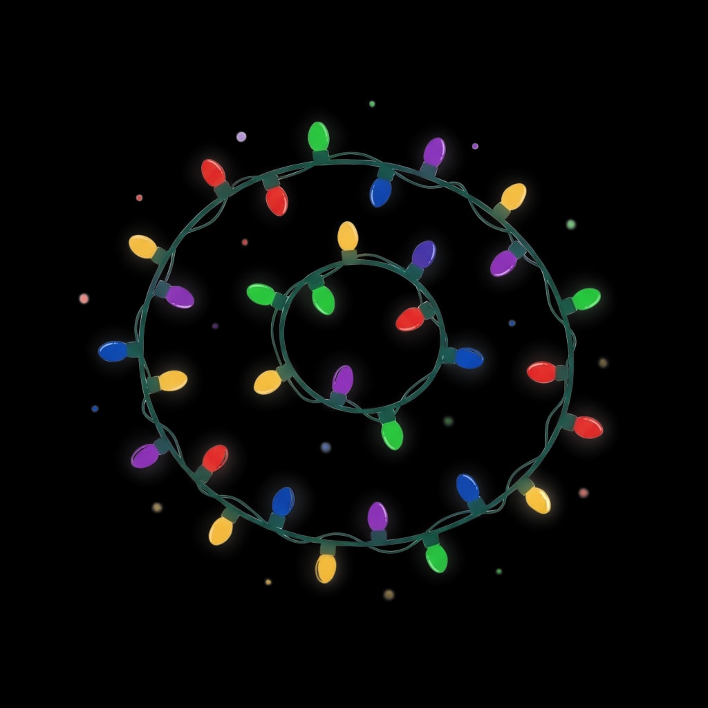 Glowing Christmas Lights