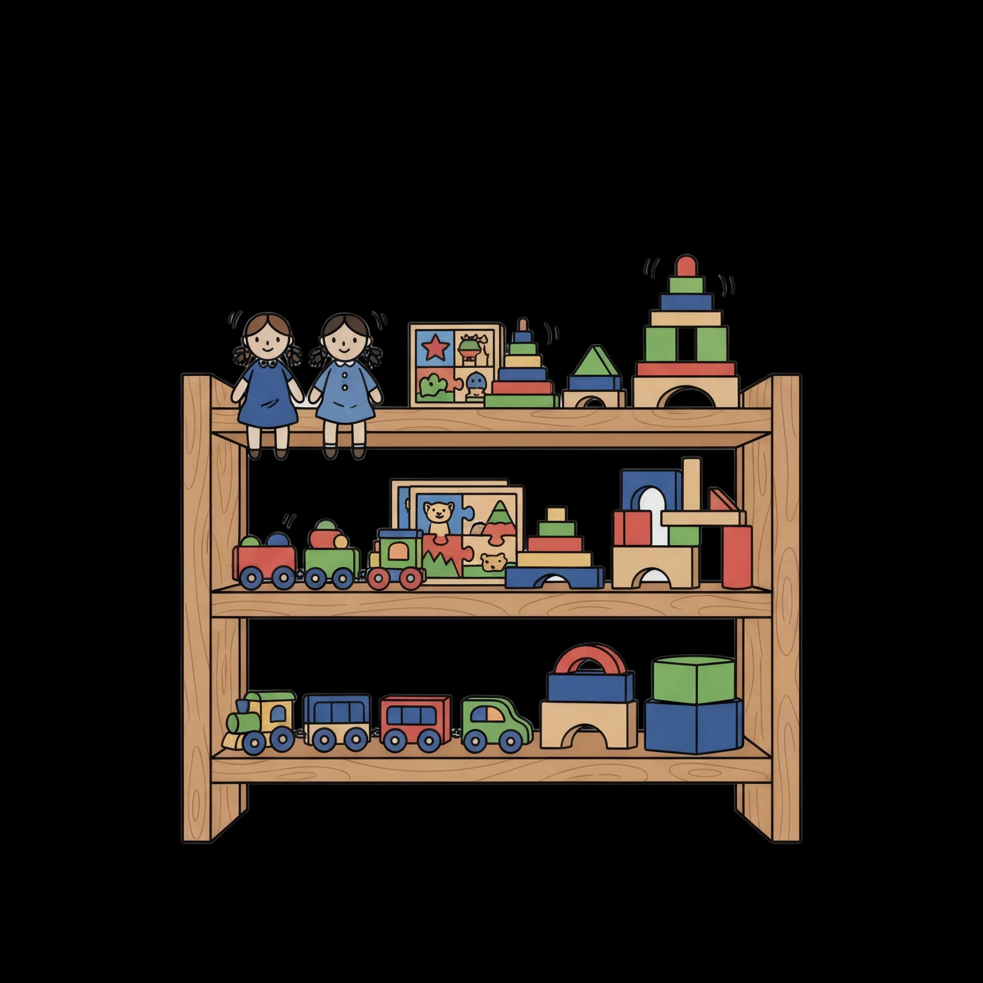 Workshop Toy Shelf