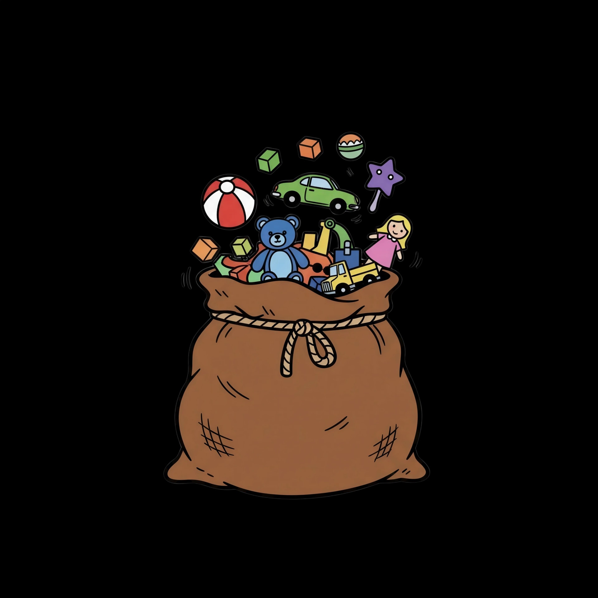 Overflowing Toy Sack