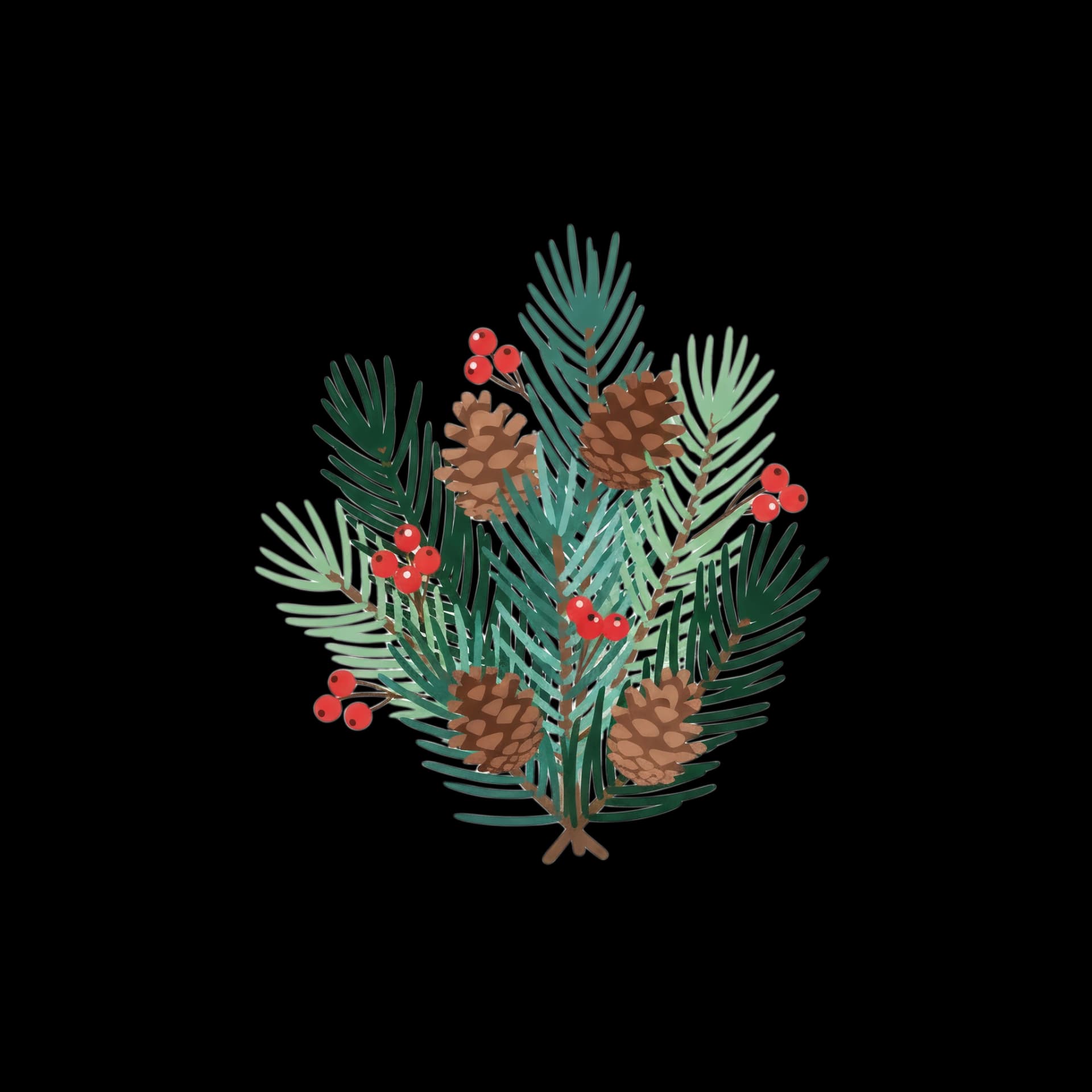 Winter Evergreen Decor