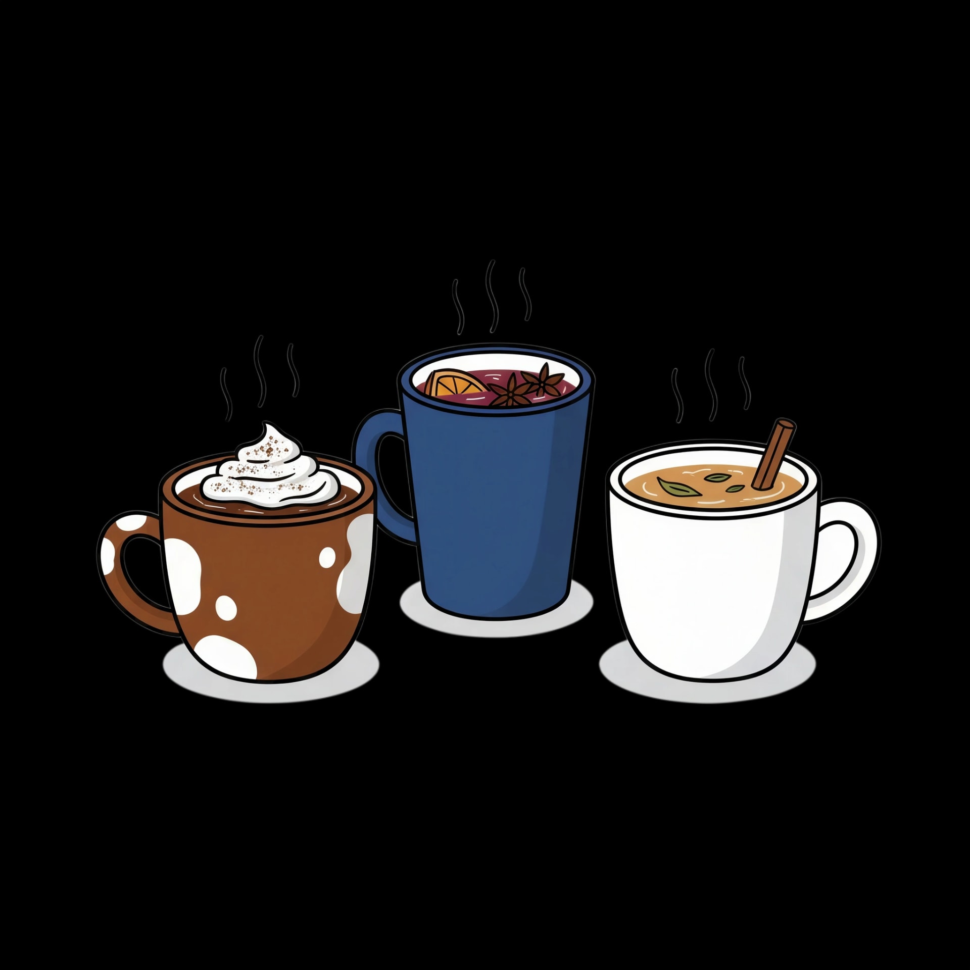 Assorted Winter Drinks