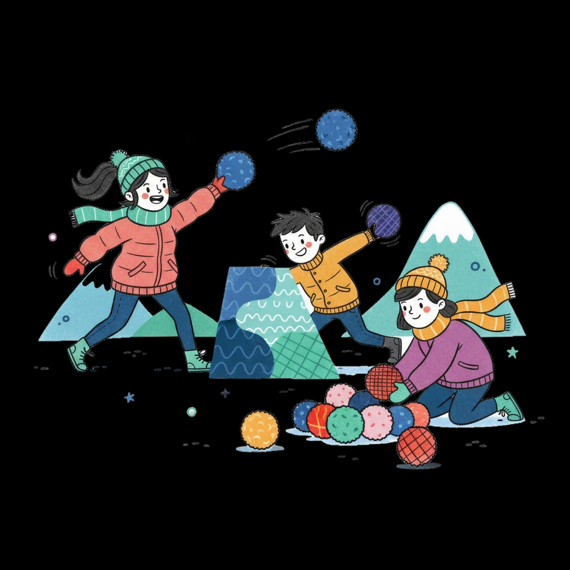 Pom-Pom Snowball Fight