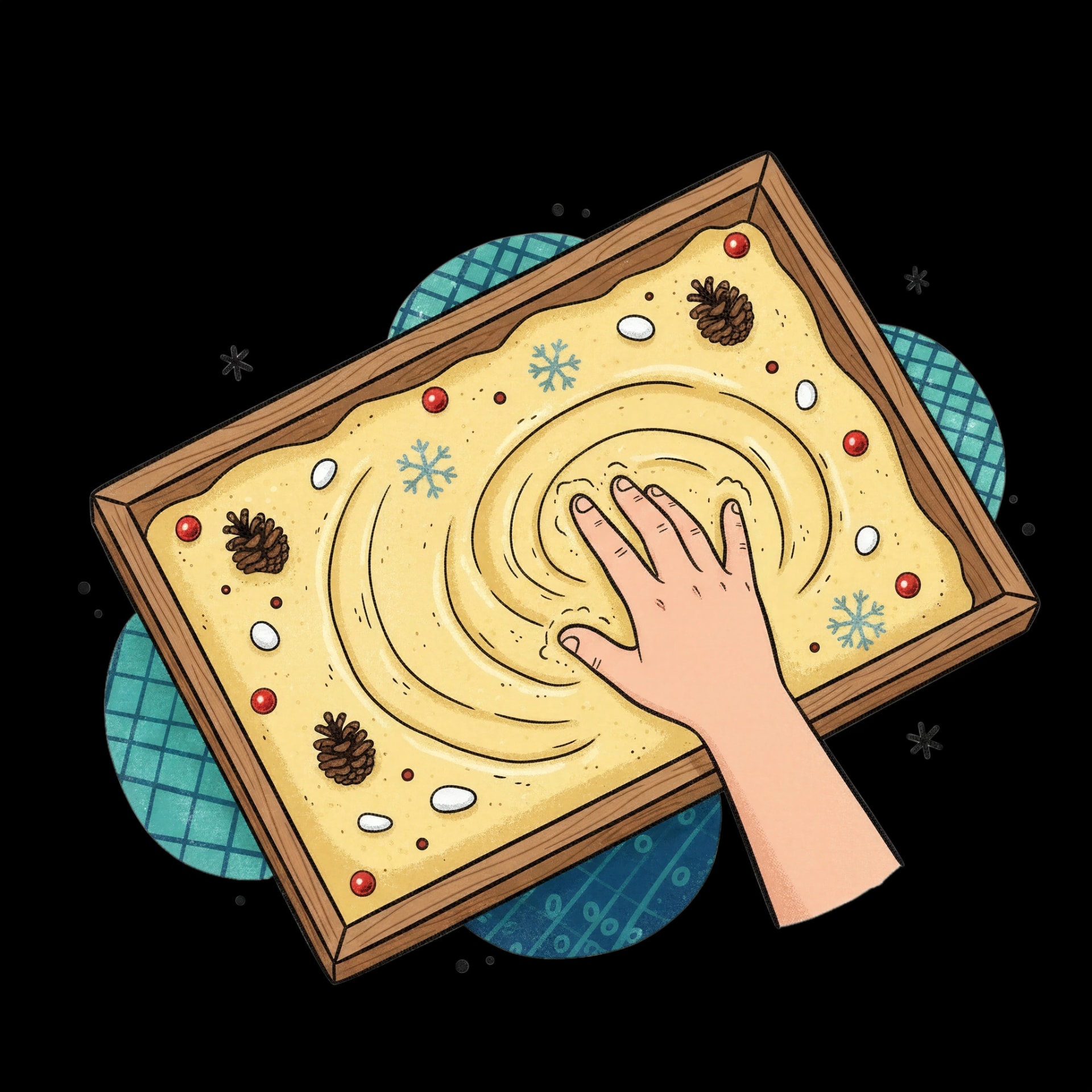 Cornmeal Pattern Play