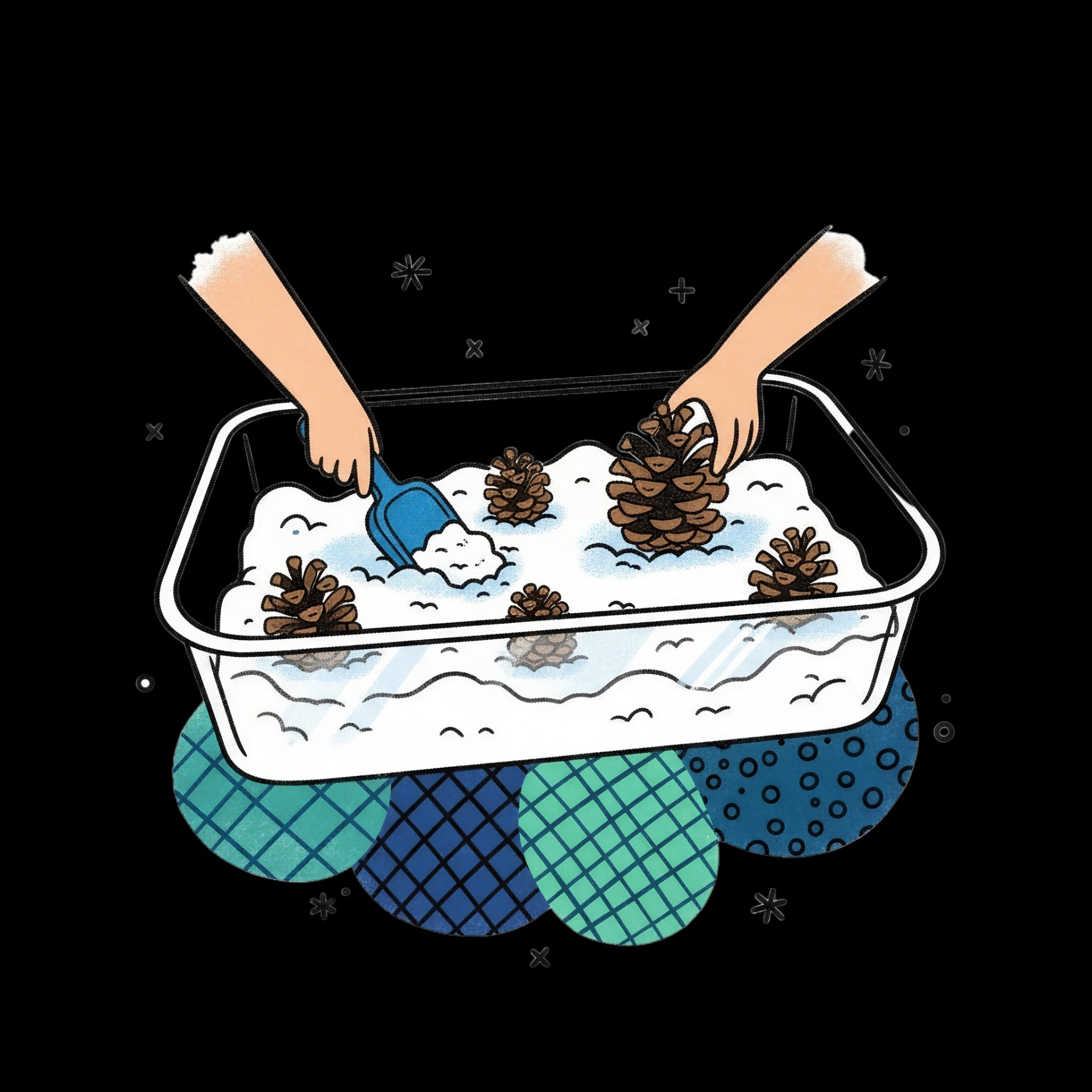 Snow & Pinecone Play