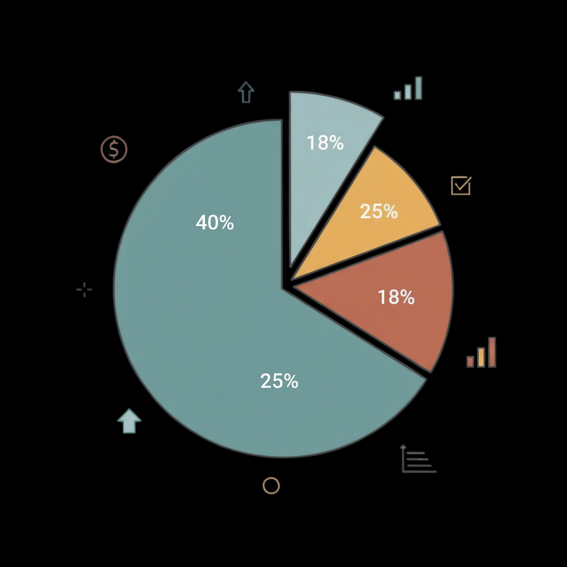 Proportional Pie Chart