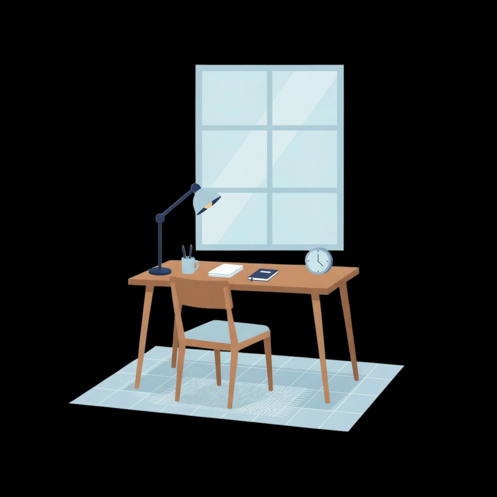 Distraction-Free Desk